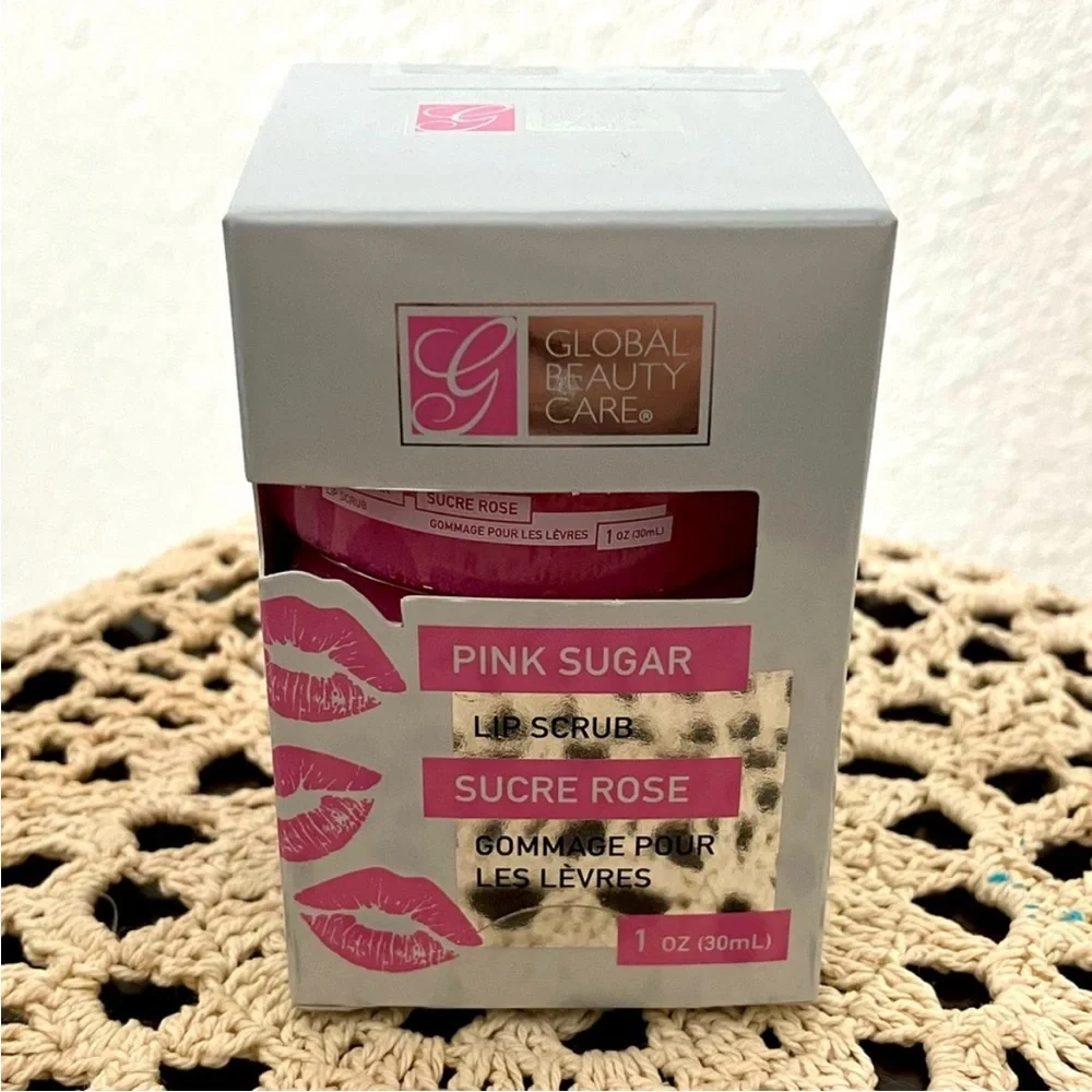 Pink Sugar lip scrub w/ application wand Global Beauty Care